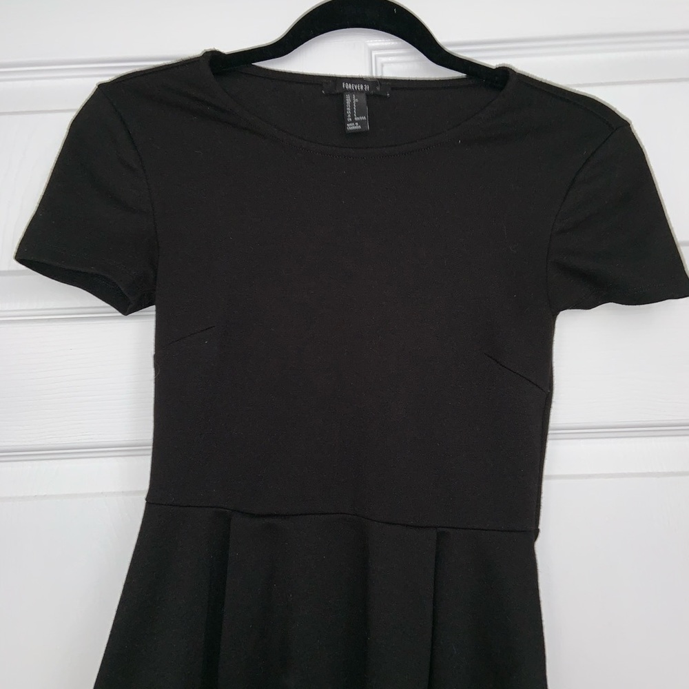 Black Peplum Shirt
